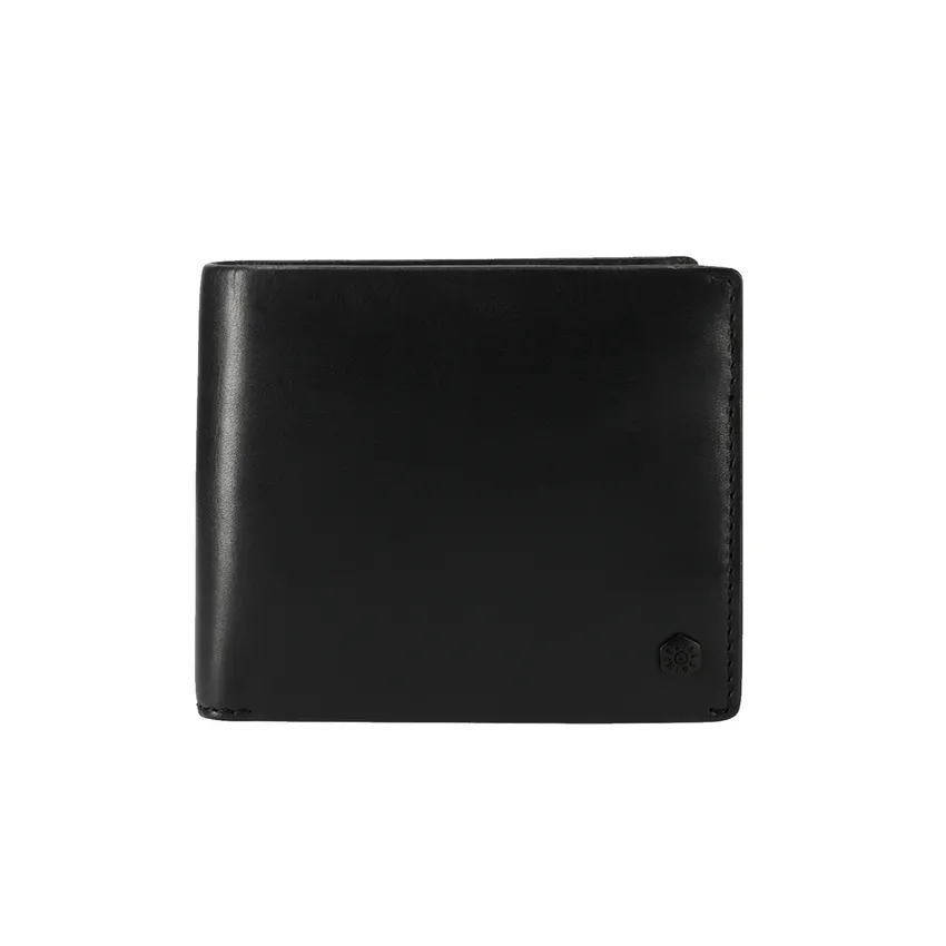 Jekyll & Hide 6492 Medium Bifold Wallet With Coin - Black