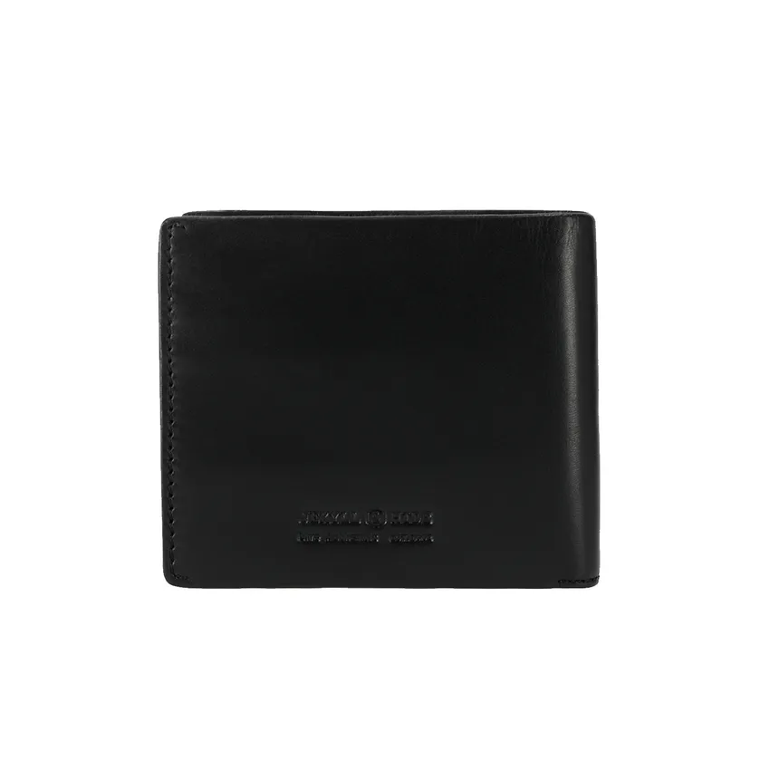 Jekyll & Hide 6492 Medium Bifold Wallet With Coin - Black