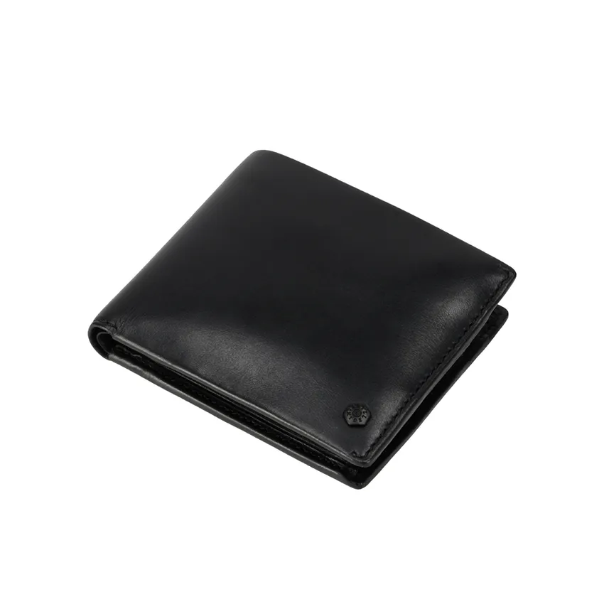Jekyll & Hide 6492 Medium Bifold Wallet With Coin - Black