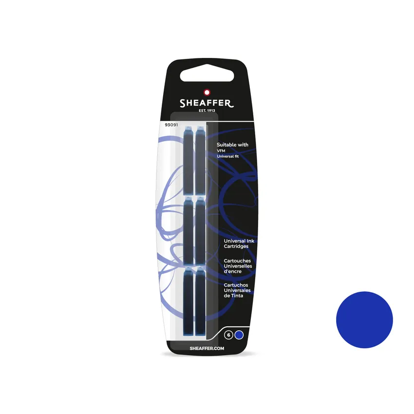 Gift Hamper Sheaffer Set of 4 9405 VFM Fountain Pen (M) with Blue ink cartridge,9313 Mechanical Pencil & Sheaffer A6 Notebook
