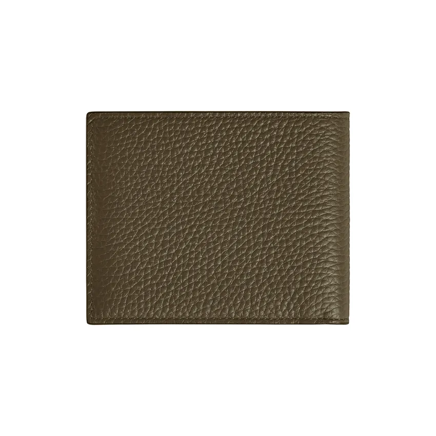 Montblanc Grain Wallet 4 CC With Coin Case - Khaki