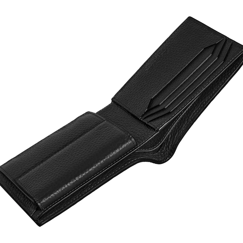 Montblanc Grain 4CC Wallet with Coin Case - Black