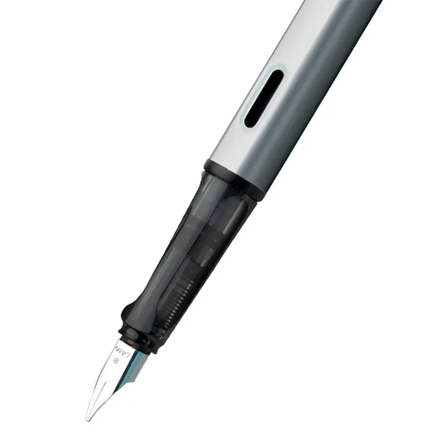 Lamy Al-Star 026 Fountain Pen Broad Graphite With Chrome Metal Clip