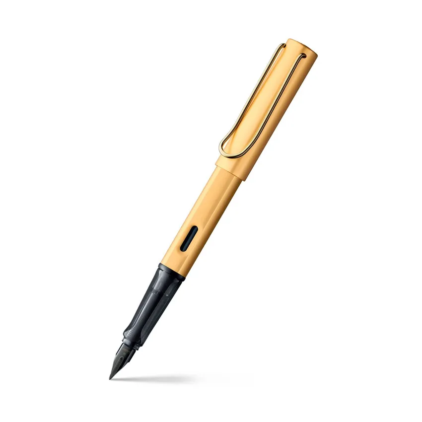 Lamy LX 075 Fountain Pen Fine Gold With Gold Metal Clip