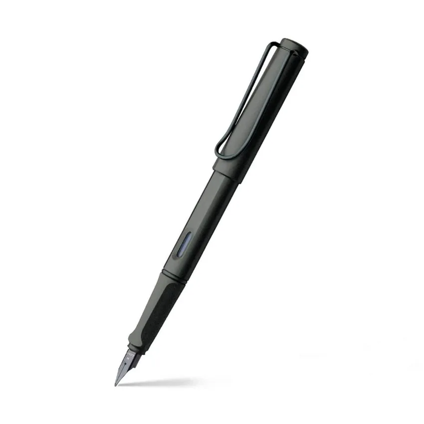 Lamy Safari 017 Fountain Pen Fine Matte Black With Black Plated Clip