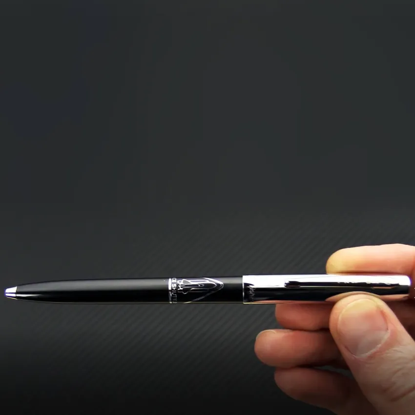 Fisher Space 294 Cap-O-Matic Ballpoint Pen with Shuttle imprint Black and Chrome
