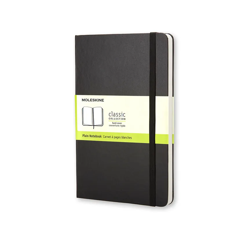 Moleskine Classic Notebook Plain Hard Cover Pocket Black