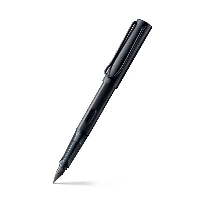 Lamy Al-Star A071 Fountain Pen Fine Black With Chrome Metal Clip