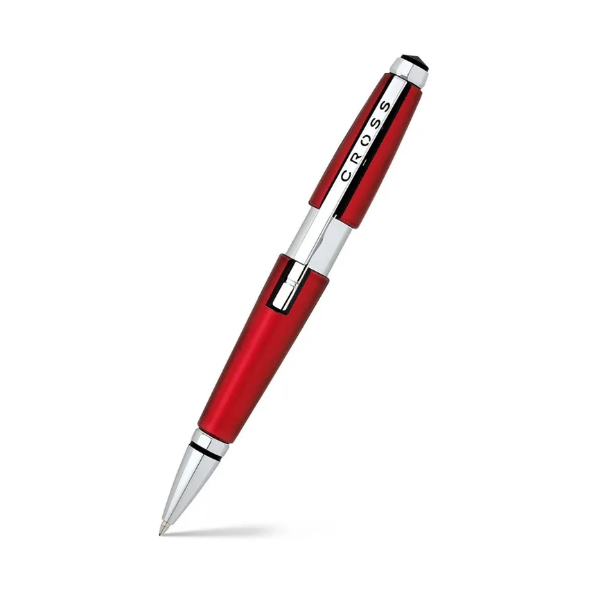 Cross AT0555-7 Edge Rollerball Pen Red with Chrome Trims