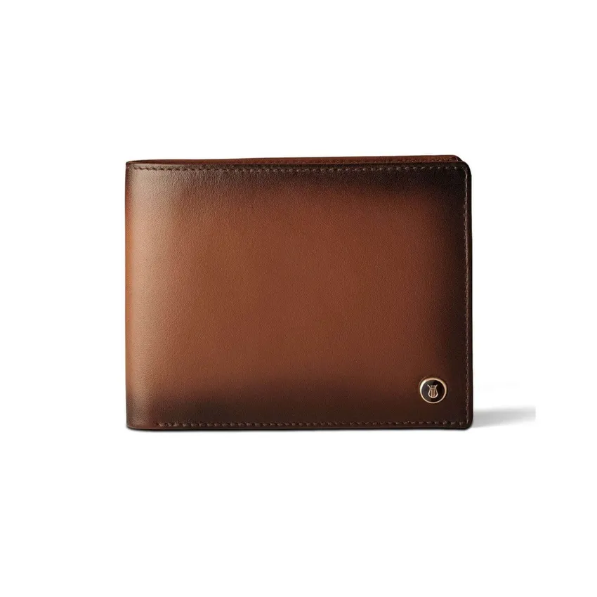 Lapis Bard Ducorium Bi-fold Wallet with Coin Pocket Cognac