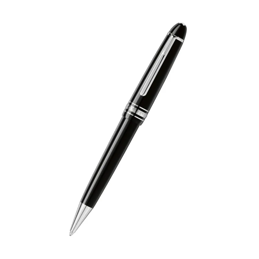 Montblanc 114185 MeisterstÃ¼ck Midsize Ballpoint Pen Black With Platinum Trims
