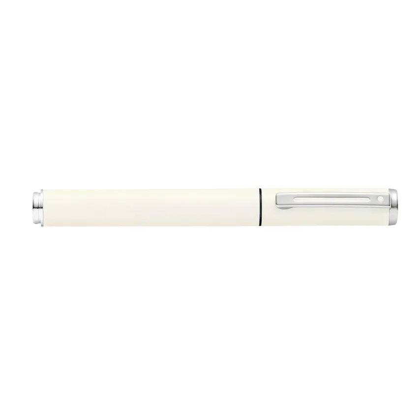 Sheaffer 9206 Pop Fountain Pen (Medium) White with Chrome-Plated Trim
