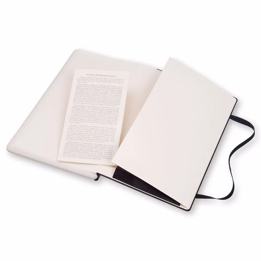 Moleskine Large Hard Cover Paper Tablet Smart Notebook (Dotted) - Black
