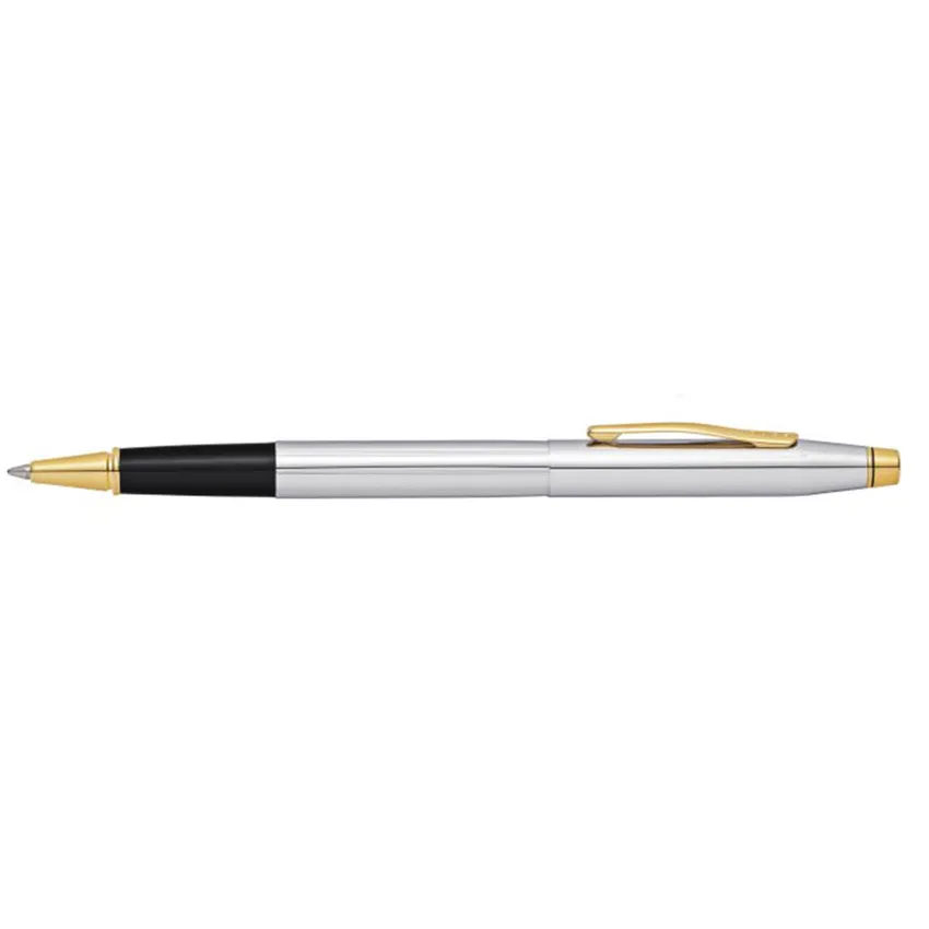 Cross AT0085-109 Classic Century Medalist Rollerball Pen Chrome with Gold Trims