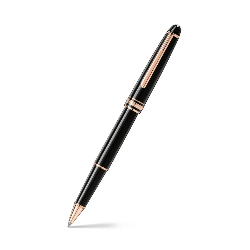 Montblanc MeisterstÃ¼ck Classique Rollerball Pen - Black With Red Gold Trims