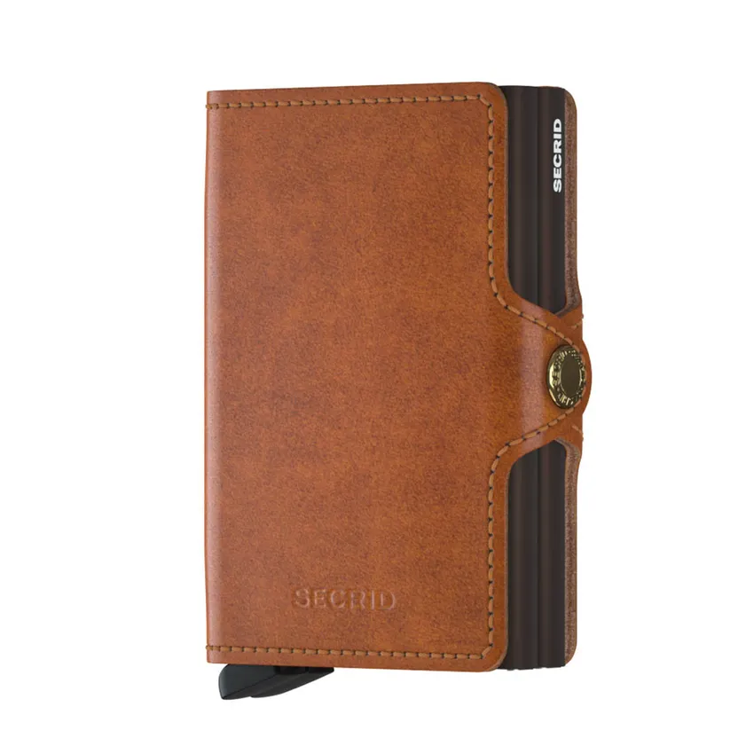 Twin Wallet Secrid Original - Cognac Brown