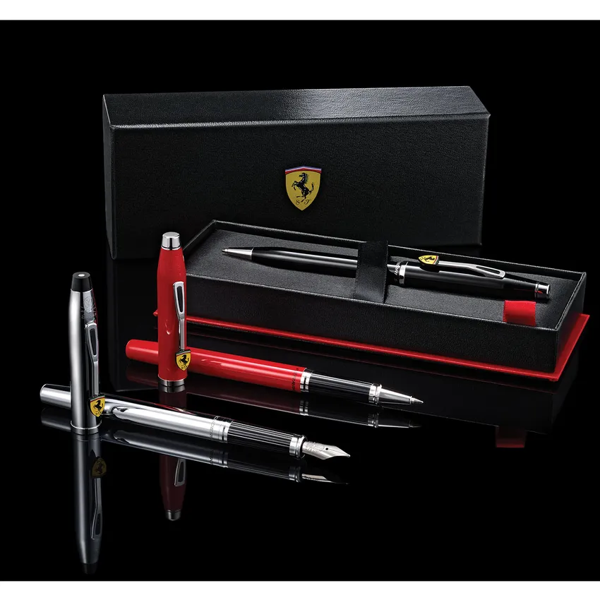 Cross FR0086-121MS Century II Ferrari Fountain Pen Medium Polished Chrome