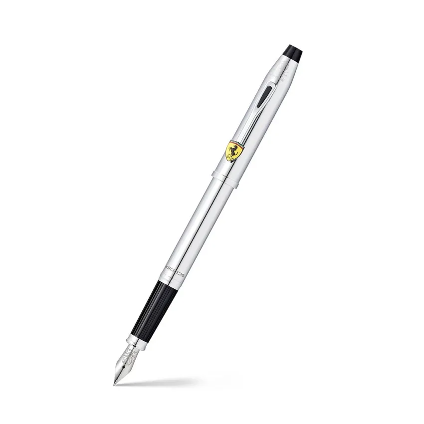 Cross FR0086-121MS Century II Ferrari Fountain Pen Medium Polished Chrome