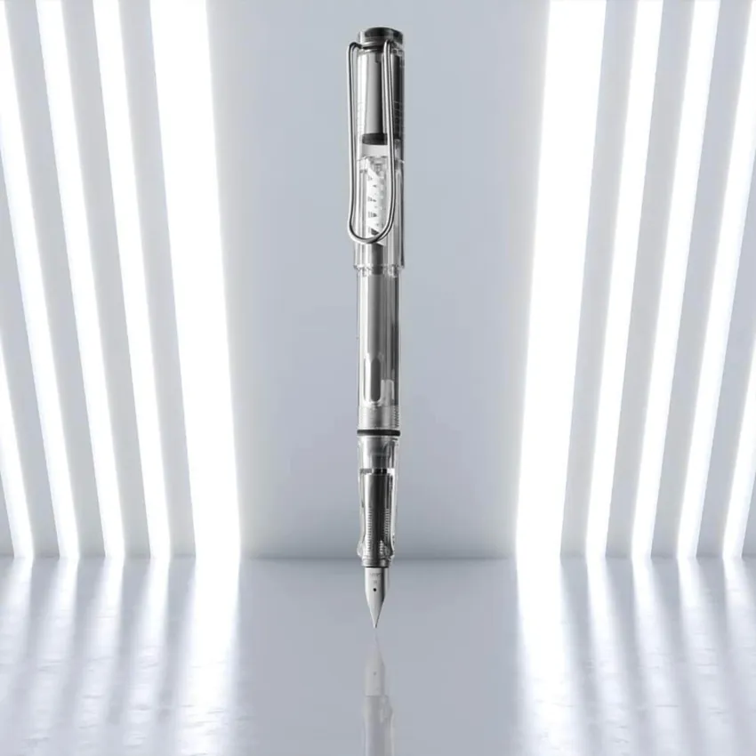 Lamy Vista 012 Fountain Pen Extra Fine Transparent With Chrome Plated Clip