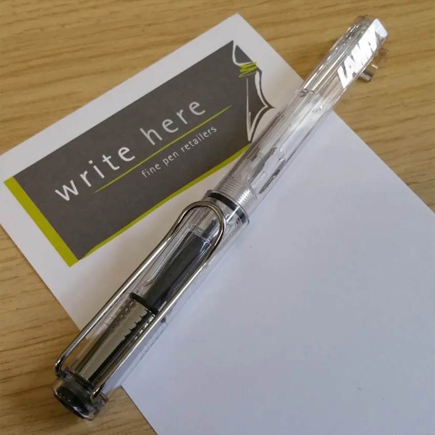 Lamy Vista 012 Fountain Pen Extra Fine Transparent With Chrome Plated Clip