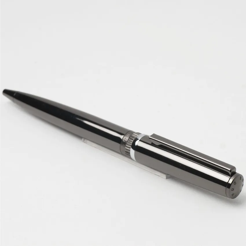 Hugo Boss Gear Metal Ballpoint Pen Dark Chrome