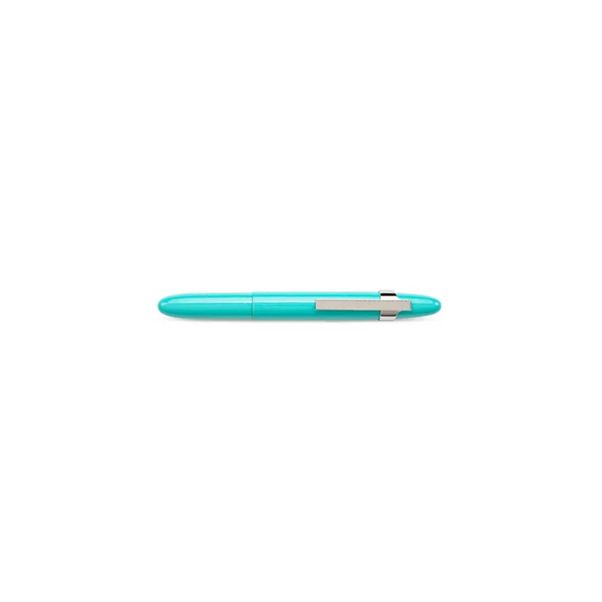 Fisher Space 400TBLCL Bullet Ballpoint pen with chrome grip & chrome clip Tahitian Blue
