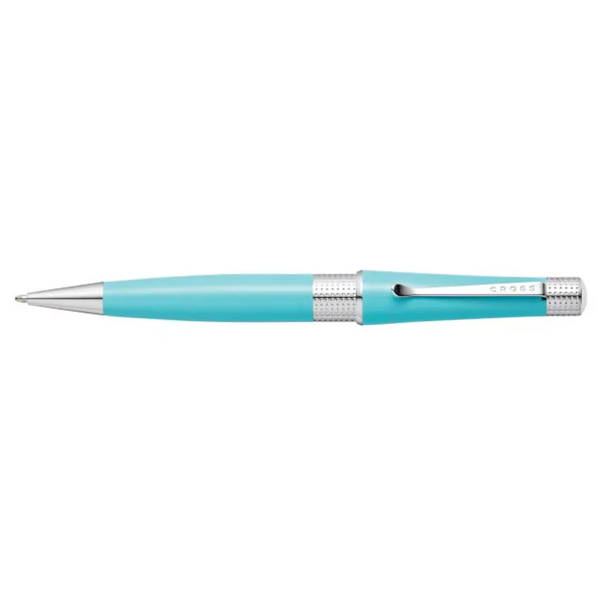 Cross AT0492-18 Beverly Pearlescent Lacquer Ballpoint Pen Sea Foam with Chrome Trims