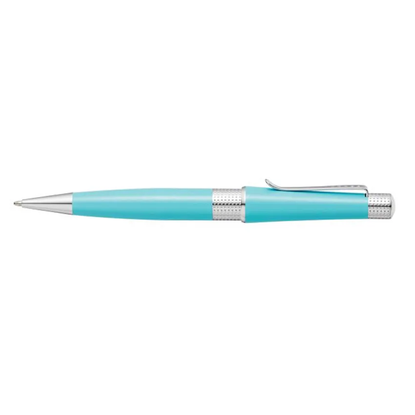 Cross AT0492-18 Beverly Pearlescent Lacquer Ballpoint Pen Sea Foam with Chrome Trims