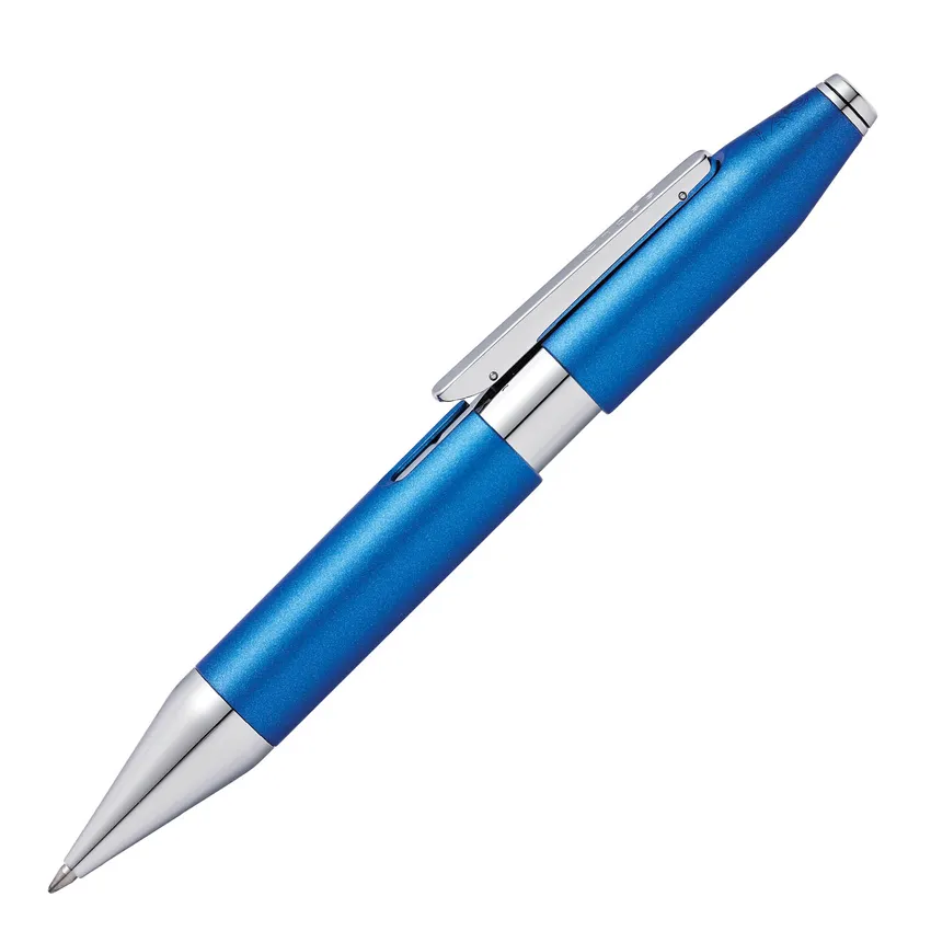 Cross AT0725-4 Cross X Rollerball Pen Cobalt Blue with Chrome Trims
