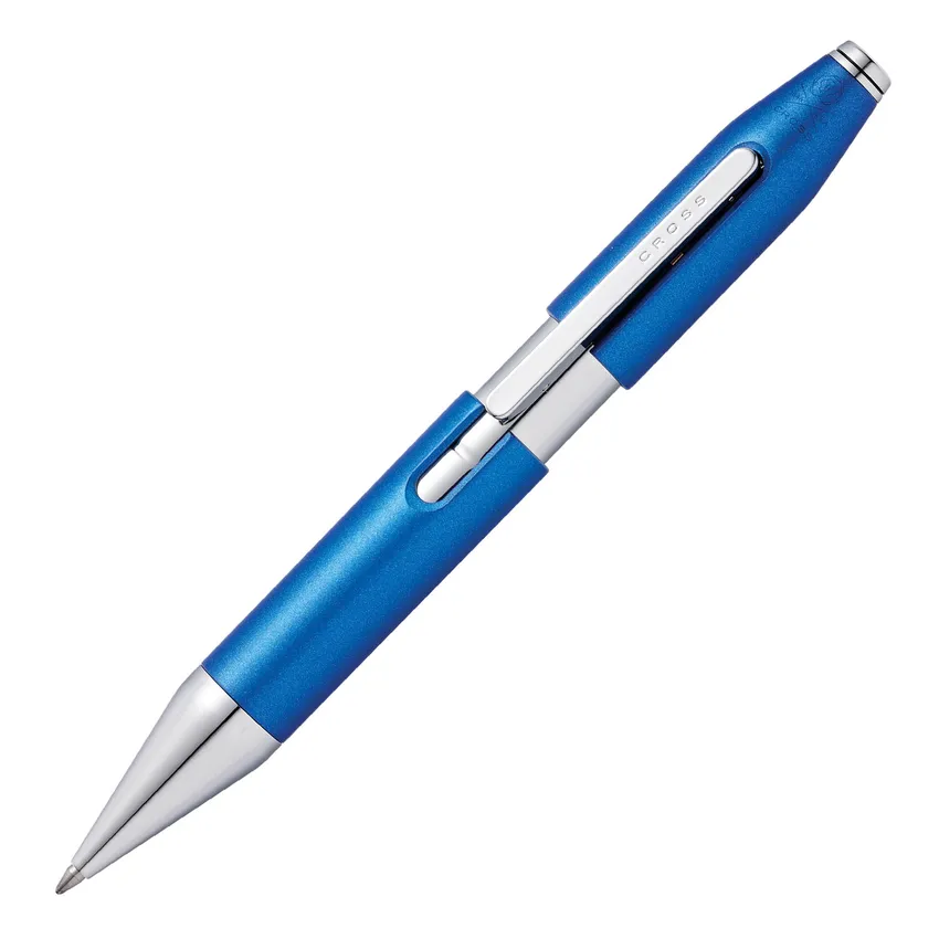 Cross AT0725-4 Cross X Rollerball Pen Cobalt Blue with Chrome Trims