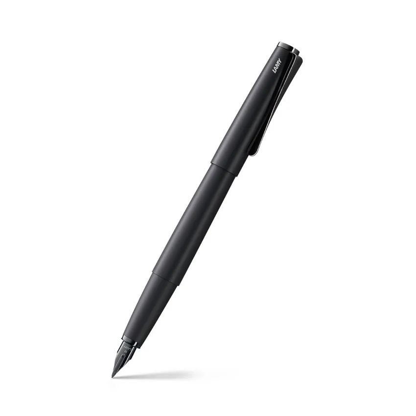 Lamy 066 Studio Fountain Pen Fine All Black With Chrome Clip