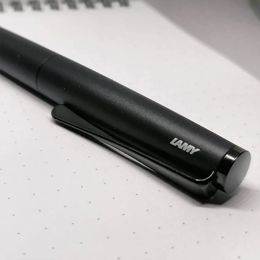 Lamy 066 Studio Fountain Pen Fine All Black With Chrome Clip