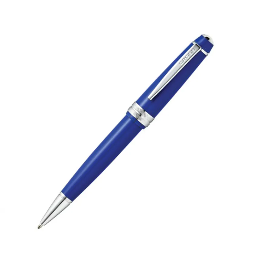 Cross AT0742-4 Bailey Light Ballpoint Pen Blue with Chrome Trims