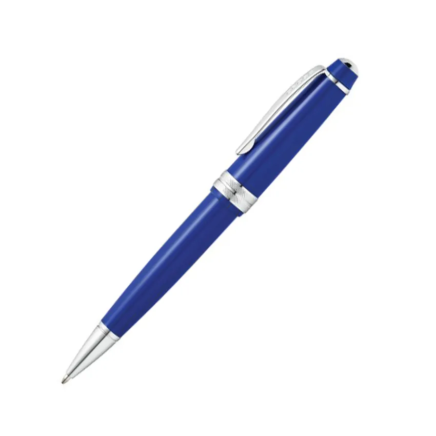 Cross AT0742-4 Bailey Light Ballpoint Pen Blue with Chrome Trims