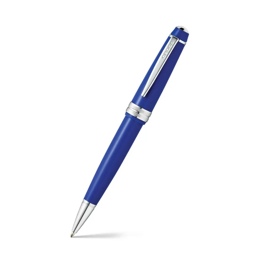 Cross AT0742-4 Bailey Light Ballpoint Pen Blue with Chrome Trims