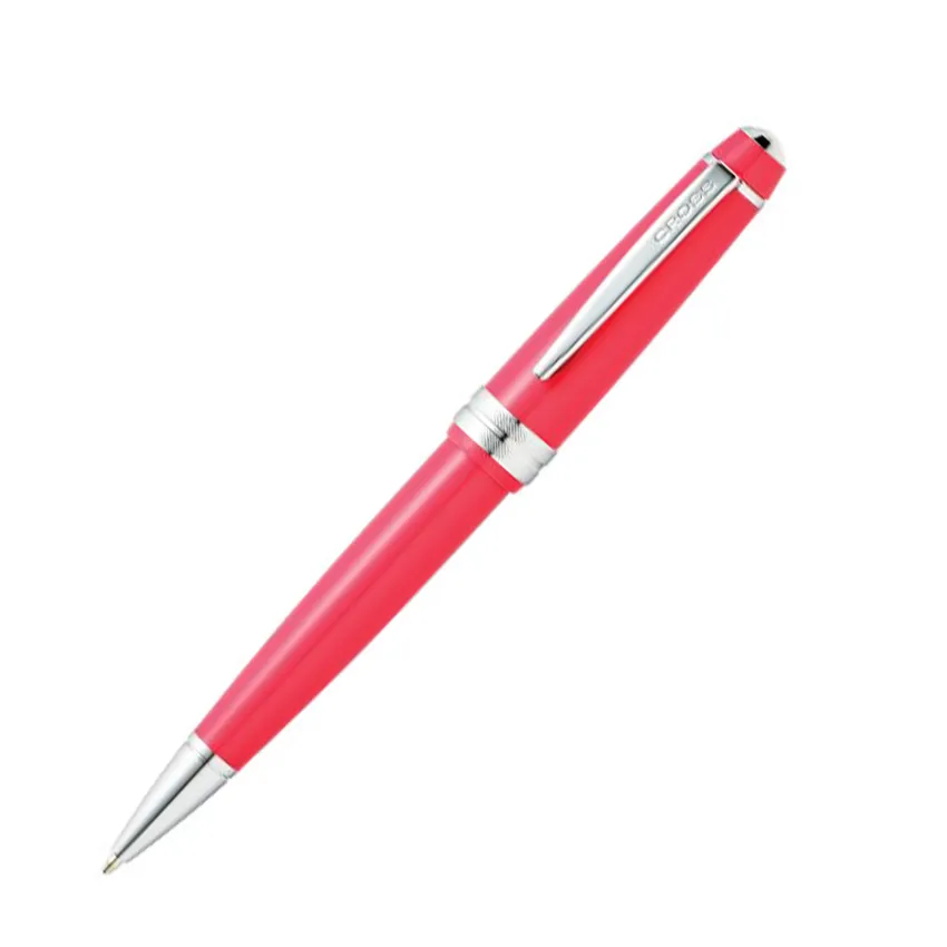 Cross AT0742-5 Bailey Light Ballpoint Pen Coral with Chrome Trims