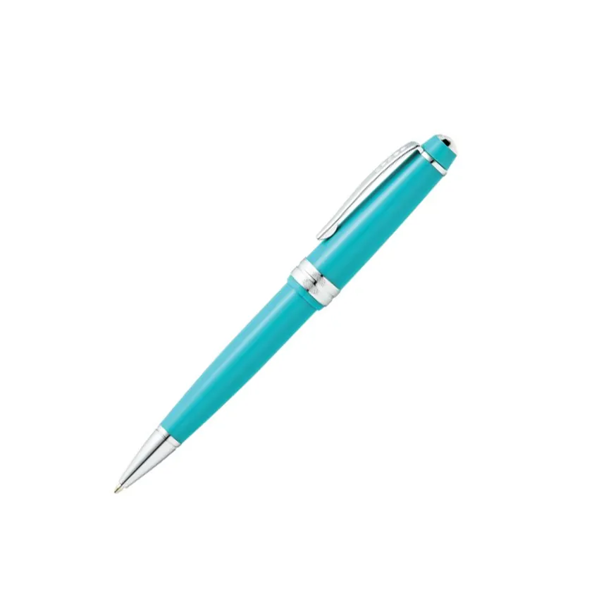 Cross AT0742-6 Bailey Light Ballpoint Pen Teal with Chrome Trims