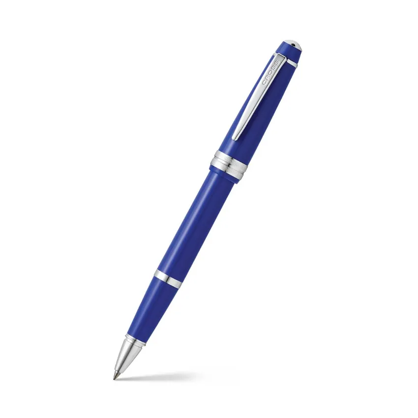 Cross AT0745-4 Bailey Light Rollerball Pen Blue with Chrome Trims