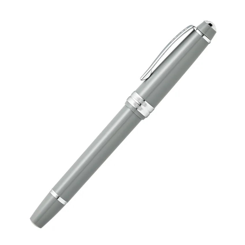 Cross AT0746-3MS Bailey Light Fountain Pen Medium Grey with Chrome Trims