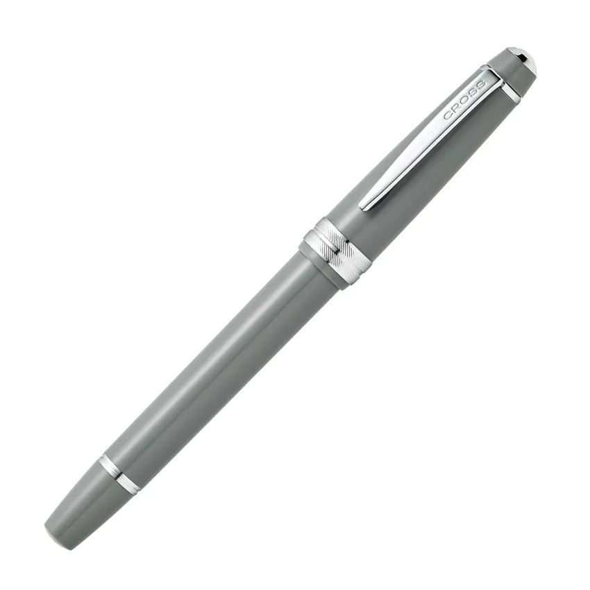 Cross AT0746-3MS Bailey Light Fountain Pen Medium Grey with Chrome Trims