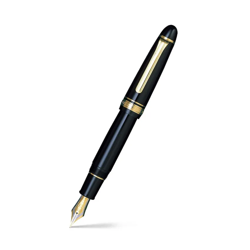 Sailor 1911 'King of Pens' Fountain Pen (21K Broad) Black with Gold Trims