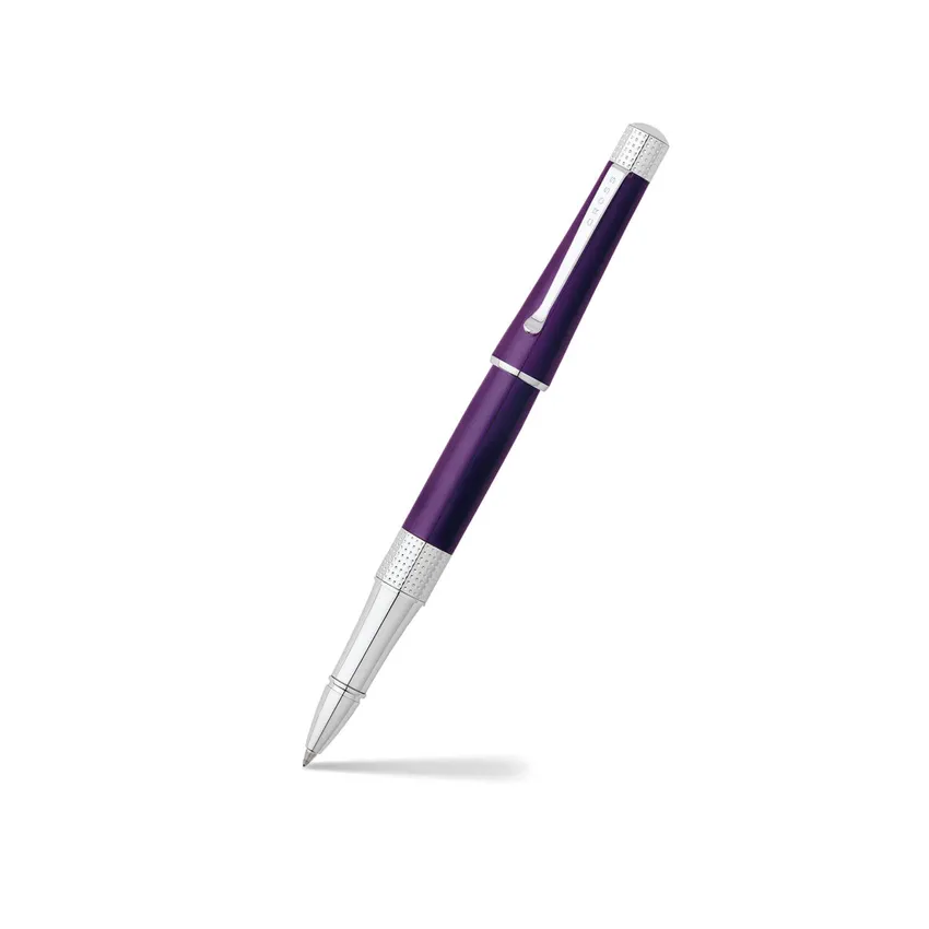 Cross Beverly Rollerball Pen Deep Purple With Chrome Trims
