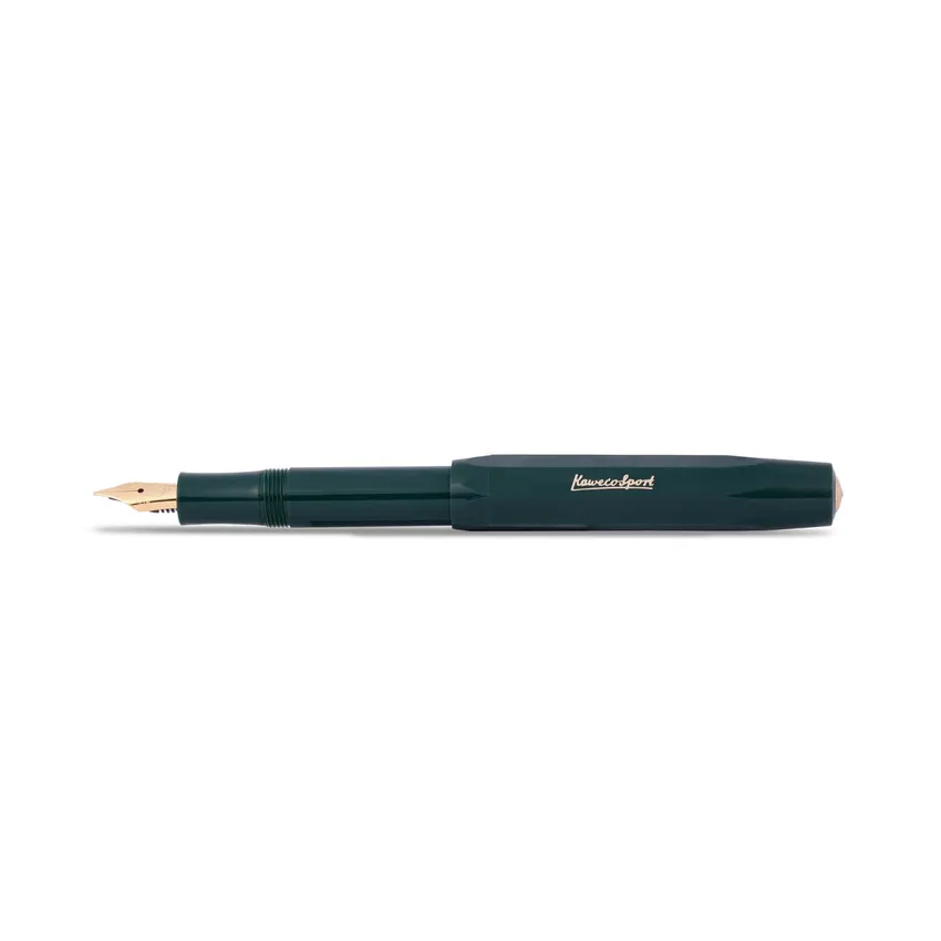 Kaweco Classic Sport Medium Fountain Pen with Optional Clip Green