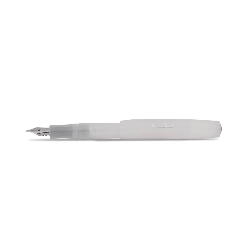 Kaweco Frosted Sport Broad Fountain Pen with Optional Clip Natural Coconut