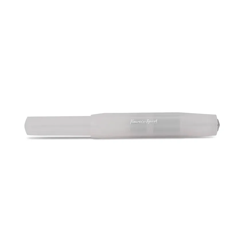 Kaweco Frosted Sport Broad Fountain Pen with Optional Clip Natural Coconut