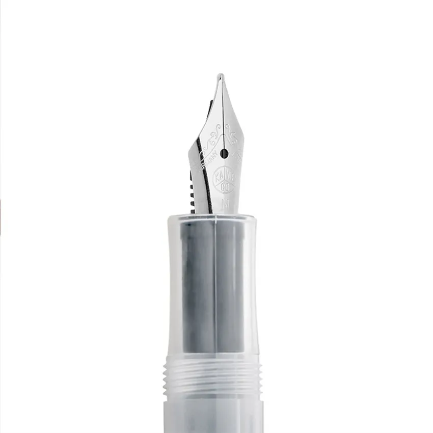 Kaweco Frosted Sport Broad Fountain Pen with Optional Clip Natural Coconut
