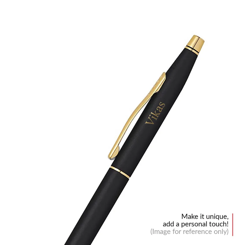 Cross 2502 Classic Century 23K Ballpoint Pen Black With Gold Trims