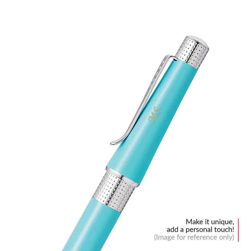 Cross AT0492-18 Beverly Pearlescent Lacquer Ballpoint Pen Sea Foam with Chrome Trims