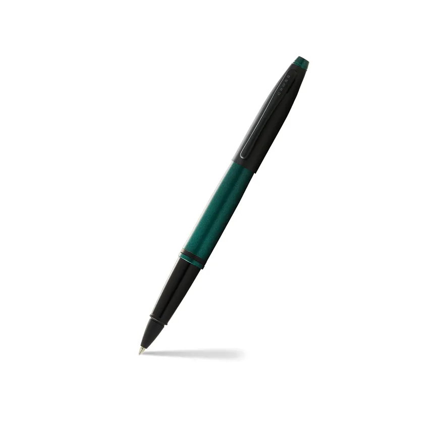 Cross AT0115-25 Calais Lacquer Rollerball Pen Green And Black