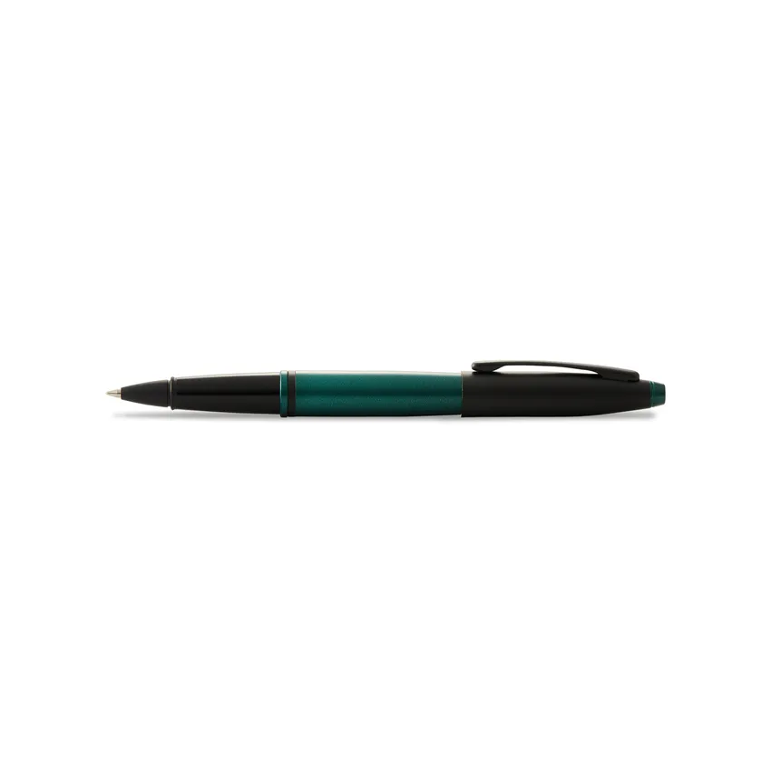 Cross AT0115-25 Calais Lacquer Rollerball Pen Green And Black